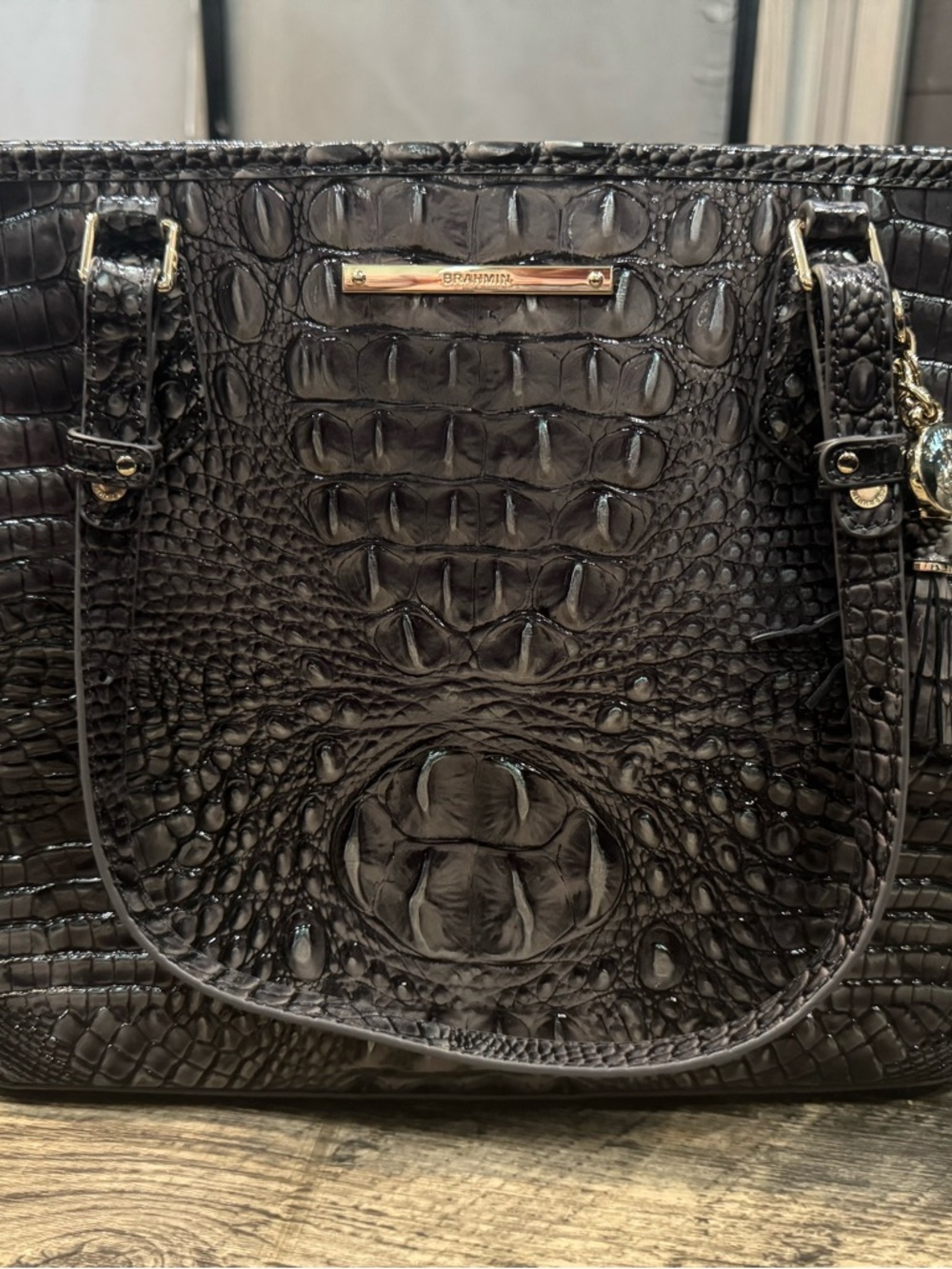 Brahmin Medium Asher in Nocturnal Melbourne. NWT